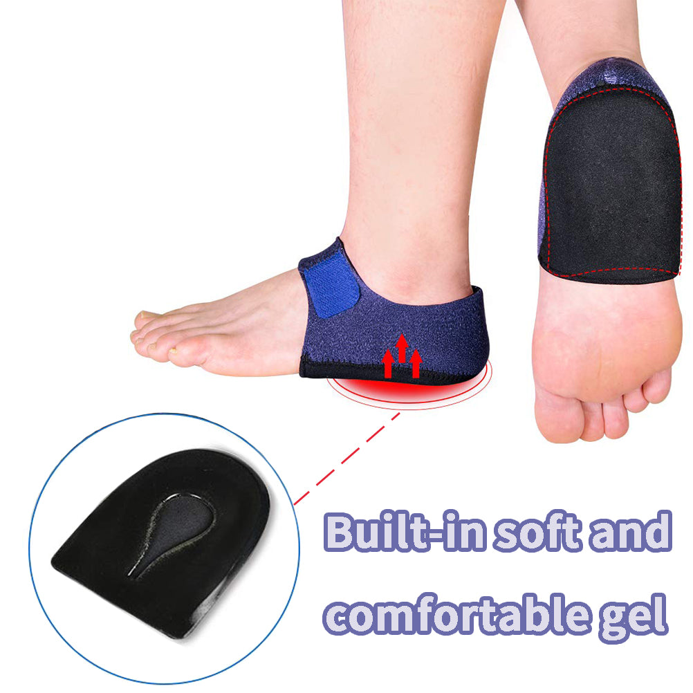 Heel Pad for Heel Pain Heel Pain Relief Products Heel Cushion Pads Silicone Heel Pad for Men Women (S)