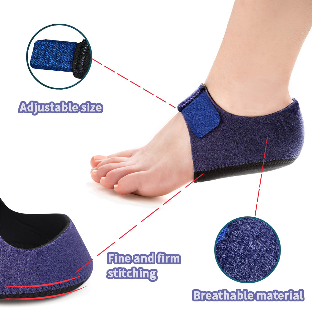 Heel Pad for Heel Pain Heel Pain Relief Products Heel Cushion Pads Silicone Heel Pad for Men Women (S)