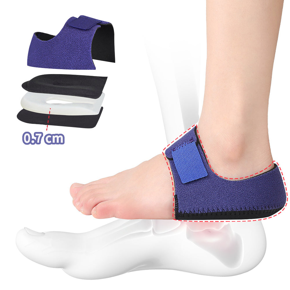 Heel Pad for Heel Pain Heel Pain Relief Products Heel Cushion Pads Silicone Heel Pad for Men Women (L)